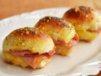 Ham and Cheese Appetizer Sandwiches Recipe